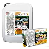 ZOOFUX Profi Gartenteich Schnell-Teichklärer EXTRA 5.000 ml + GRATIS: 1.000 g KH-Stabil (Wirkt sicher & schnell bei Trübungen und Schwebstoffen)