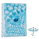 3D Dragon Eye Embossed Journal,Resin Engraving Notebook,Dnd notebook for Dragon Lovers ，Blank Paper,Hardcover Travel Notepad for Writing,Sketchbook,Collection,Gift,Decoration A4 and A5 Size (A5-I