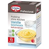 Dr. Oetker Professional Pudding ohne Kochen mit Vanille-Geschmack, Cremepulver in 1 kg Packung