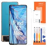 AGCUT LCD Display für Oppo Find X3 Pro 5G / Find X2 Neo CPH2173 PEEM00 OPG03 6,7 Zoll (16,7 cm) Inc. Ersatz-Touchscreen Digitizer Montage mit Reparatur-Set (ohne Fingerabdrücke, kein gebogenes Display