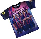 F. C. Barcleona Jungen T-Shirt Neymar Messi Suárez Xavi Iniesta, offizielle Kollektion, Kindergröße - 14 J