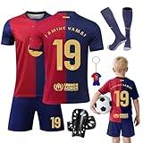 Ronronner Fussballtrikot Kinder Jungen, Fußballtrikots, Fußballtrikot Kinder Set, Trikot Fussball mit Socken und Schienbeinschoner Set für Fußb