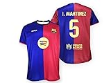 Fußballtrikot I. Martínez – solider und sportlicher Stil, hoher Komfort, ideal für Fußballfans und Fans des Defensiv-Spiels, Rot und Blau, L