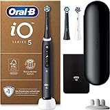 Oral-B iO Series 5 Plus Edition Elektrische Zahnbürste/Electric Toothbrush, PLUS 3 Aufsteckbürsten, Magnet-Etui, 5 Putzmodi, recycelbare Verpackung, Muttertagsgeschenk / Vatertagsgeschenk, black