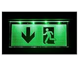 AtR Notleuchte Notbeleuchtung Exit Notausgang Fluchtwegleuchte Notlicht Fluchtweg mit Pfeil nach UNTEN G