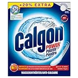 Calgon 3in1 Power Pulver – Wasserenthärter gegen Kalkablagerungen und Schmutz in der Waschmaschine – Beugt unangenehmen Gerüchen vor - 1 x 2,178 kg (+20% Extra)