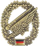 Original Bundeswehr Barettabzeichen aus Metall in verschiedenen Sorten zur Auswahl Farbe Fallschirmjäg