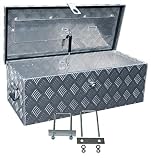 Truckbox D055 inkl. MON4002 Edelstahlhaus Werkzeugkasten, Deichselbox, Transportbox, Alubox, Alukoffer, Deichselkasten, inkl. Montagesatz, Montag