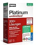 Nero Platinum Unlimited | Retailbox mit CD | Videobearbeitung | Medien verwalten & abspielen | Künstliche Intelligenz | 8K | Fotos | Musik | PC Tuning | Windows 11 / 10 / 8 / 7