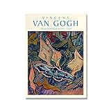 EFEMIR Van Gogh Vintage Poster Abstrakter Schmetterling Wandkunst Van Gogh Leinwand Gemälde und ästhetische Drucke Home Wohnzimmer Dekor Bild 40x60cm Kein R