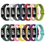 SenMore 14 Stück Armbänder, kompatibel mit Samsung Galaxy Fit 2, Silikon, Ersatzarmbänder, Sportarmband, kompatibel mit der Smartwatch Galaxy Fit2 SM-R220