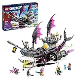 LEGO DREAMZzz Albtraum-Haischiff, Baue 2 Arten des Piraten-Boot-Spielzeuges, Modellbausatz mit 4 Minifiguren, Spielzeug für Kinder, Mädchen, Jungen, basierend auf der TV-Show 71469