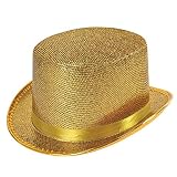 Bristol Novelty BH467 Goldfarben, Lurex, Zylinder, Unisex Adult, Einheitsgröße, G