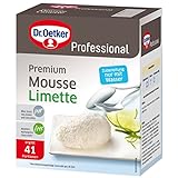 Dr. Oetker Professional Premium Mousse Limette, Mit Limetten-Geleestückchen, Dessertpulver in 0,65 kg Packung