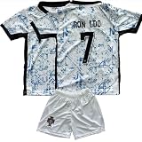 IHIMI Trikot Kinder Set #7 – Portugal RNDO Fußballtrikot mit Shorts | Socken | Fußballtrikot für Training, Freizeit | Turniere | Jungen Sportshirt Set (140)