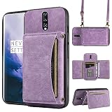 Handyhülle für OnePlus 7 Pro Wallet Cover mit Crossbody Schultergurt und Leder Kreditkartenhalter Tasche Slim Stand OnePlus7Pro 5G One Plus 1+7 1Plus OnePlus7 7Pro One+ 1 + Seven Girls L