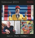 Literatur - Kulturkalender 2024 - Harenberg-Verlag - Tagesabreißkalender mit Autoren und Werken - 15,4 cm x 16,5