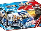 PLAYMOBIL City Action 70899 Polizei-Mannschaftswagen, Mit Licht und Sound, Spielzeug für Kinder ab 4 J