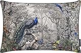 MAGMA Kissenhülle Kissenbezug Vintage Bird Pfau Natur Wald mit Keder Digitaldruck 40x60