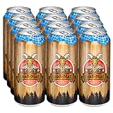 WURSTBARON® GoaßMaß Biermischgetränk - Einweg Dose für Unterwegs, 12 x 1 Liter, Mischung aus Hefeweizen Weißbier, C