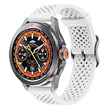 Uhrenarmband Kompatibel mit XiaoMi Band S4 Sport【22mm】, Silikon Kautschuk Uhrenarmband Damen Herren Ersatzarmband Armband Smartwatch Uhren Zubehör (A, 22X2.2CM)