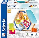 Selecta 62066 Sortino, Sortierbox aus Holz, Mehrfarbig