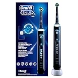 Oral-B Genius X Elektrische Zahnbürste/Electric Toothbrush, 6 Putzmodi für Zahnpflege, künstliche Intelligenz & Bluetooth-App, Geschenk Mann/Frau, Designed by Braun, schw