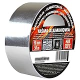 AGROHIT 1x 350°C Alu Aluband Aluminium Klebeband selbstklebend Kleberolle 50mm/25m oder 50mm/50m (50mm/50m)