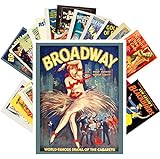 PIXILUV Vintage Postkarten 24 Stück Vintage Broadway Musik Filme Vintage Film Poster Nachdruck