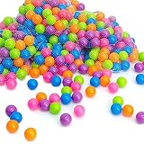 LittleTom 300 Bälle für Bällebad - Plastik Bälle Kinder Spielbälle - Babyball zum Greifen - Plastikbälle für Bällchenbad Hüpfburg Bällepool - Baby Ball Spielzeug Set für Trampolin Spielzelt L
