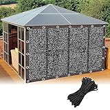 LVTFCO Schattennetz for Gewächshaus UV-Schutznetz 99% Schattenstoff Pavillon Carport Terrasse Hühnerstall Markisenschutzhüllen Schatten Tuch Verschiedener Größ (Color : A, Size : 3x3m/9.84x9.84ft)