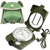 ydfagak Kompass kompass wandern Wasserdicht Wandern Militär Navigation Kompass mit Fluoreszierendem Design, Perfekt für Camping Wandern und andere Outdoor-Ak