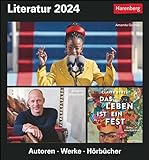 Literatur - Kulturkalender 2024 - Harenberg-Verlag - Tagesabreißkalender mit Autoren und Werken - 15,4 cm x 16,5