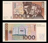 *** 2 Stück 1000 Deutsche Mark Geldscheine 1991 Alte Währung - Reproduktion ***