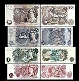 *** 10 Shillings,1,5,10 englische Pounds - Ausgabe ND 1960-1977 - alte Währung - Reproduktion ***