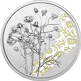 Chamomile Language of Flowers Silber Münze 10€ Euro Osterreich 2023