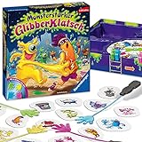 Ravensburger Kinderspiel Monsterstarker Glibber-Klatsch, Gesellschafts- und Familienspiel, für Kinder und Erwachsene, für 2-4 Spieler, ab 5 J