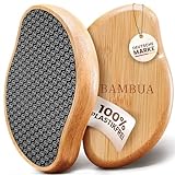 BAMBUA Hornhautentferner - [100% Anti-Hornhaut Effekt] Hornhaut Entfernen Fuß - Zur Fußpflege für schöne Füße - Effektives Nano Glass - Professionelle Pediküre - Premium Hornhautfeile (Schwarz)